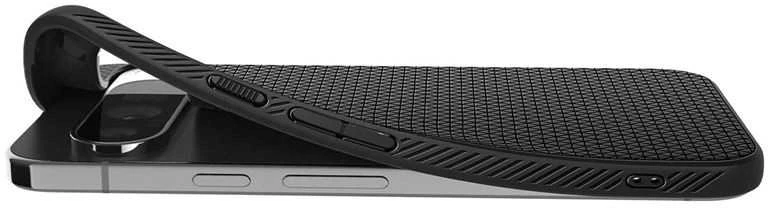 Google Pixel 9 PRO XL Spigen Liquid Air Matte dėklas telefonui juodos spalvos