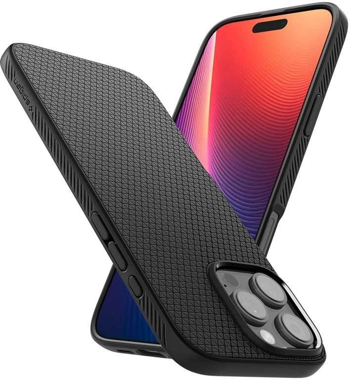 Spigen Liquid Air Apple iPhone 16 Pro Max – dėklas telefonui juodos spalvos