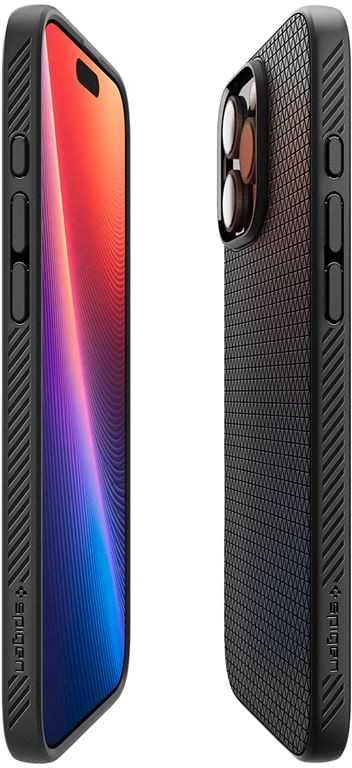Spigen Liquid Air Apple iPhone 16 Pro Max – dėklas telefonui juodos spalvos