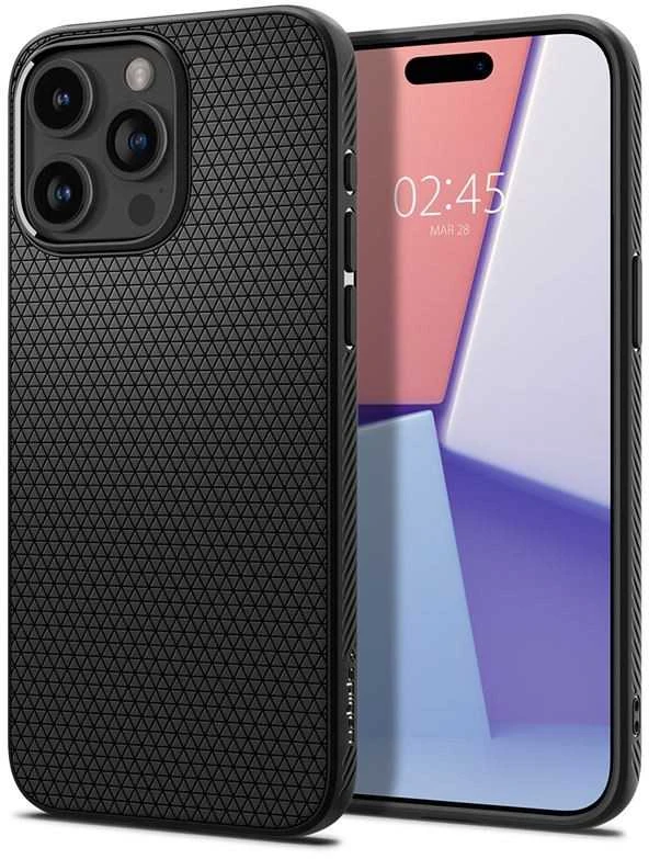 Dėklas SPIGEN LIQUID AIR IPHONE 15 PRO Juodas