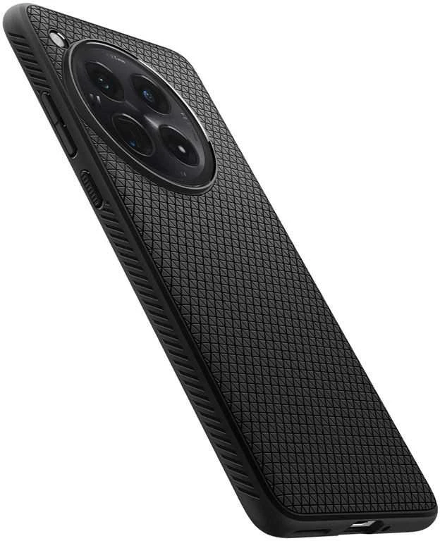 OnePlus 12 Spigen Liquid Air Matte dėklas telefonui juodos spalvos