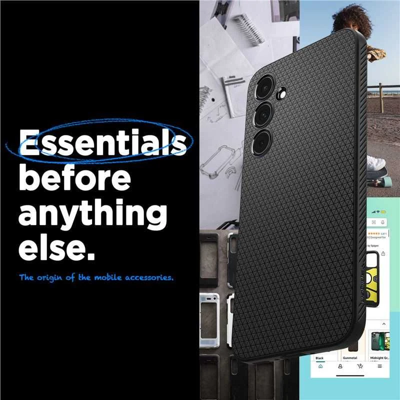 Spigen Liquid Air dėklas skirtas Samsung Galaxy A55 5G, spalva - Matte Black