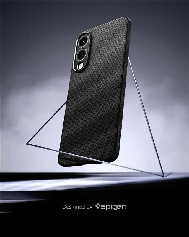 Spigen Liquid Air dėklas skirtas Samsung Galaxy S25 Edge – juodos spalvos