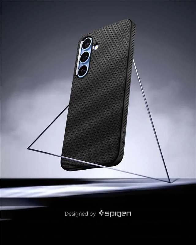 Spigen dėklas LIQUID AIR skirtas Samsung Galaxy S25 matte juodos spalvos