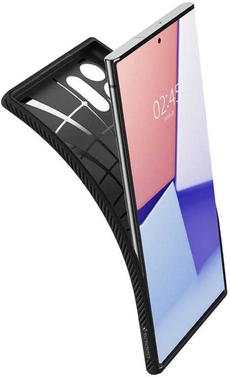 Spigen Liquid Air dėklas skirtas Samsung Galaxy S22 Ultra, spalva - Matte Black