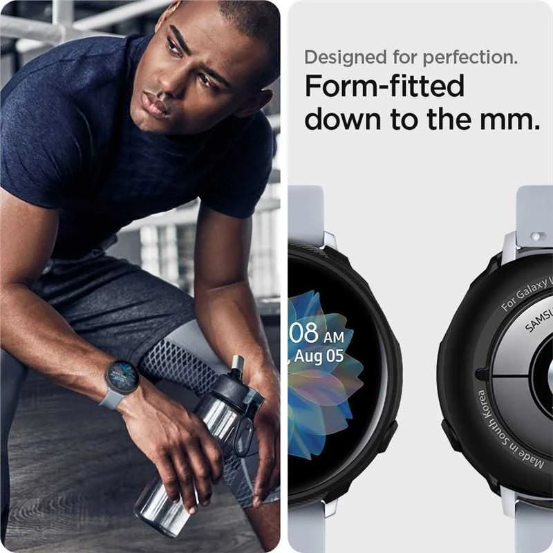 „Spigen Liquid Air“, matinis juodas - „Samsung Galaxy Watch Active2 40mm“