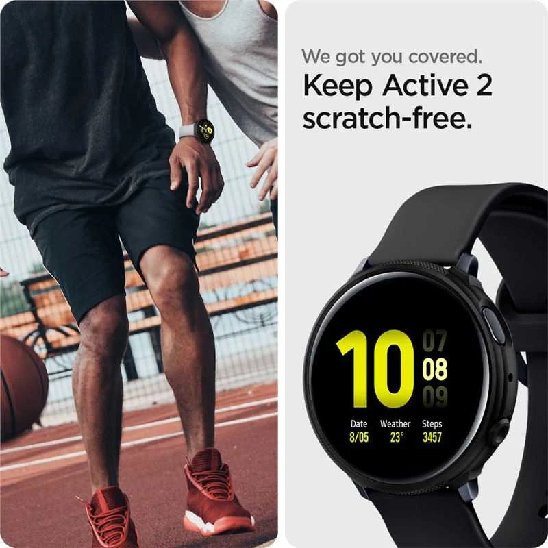 „Spigen Liquid Air“, matinis juodas - „Samsung Galaxy Watch Active2 40mm“
