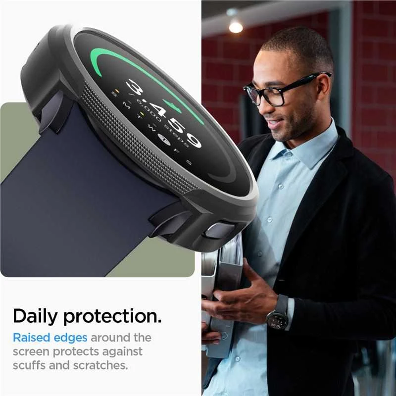 „Spigen Liquid Air®“ dėklas, skirtas „Samsung Galaxy Watch 7“ (44 mm) (matinis juodas)