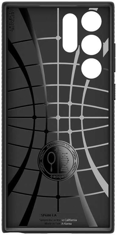 Spigen Liquid Air dėklas skirtas Samsung Galaxy S22 Ultra, spalva - Matte Black