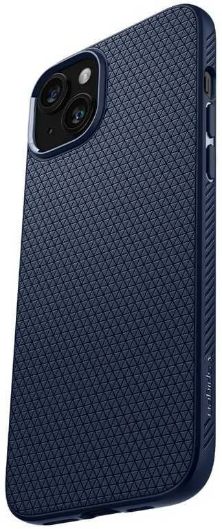 Dėklas Spigen Liquid Air, navy mėlynas – Apple iPhone 15