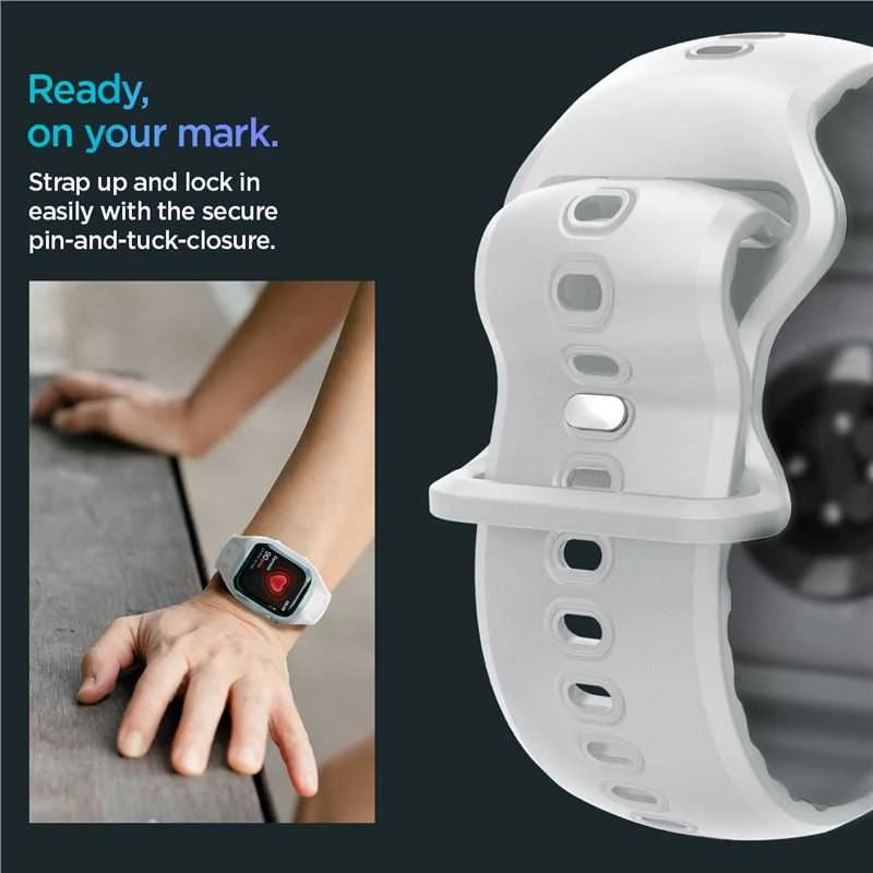 Spigen Liquid Air Pro apyrankė skirta Apple Watch 10 46mm – pilkos spalvos