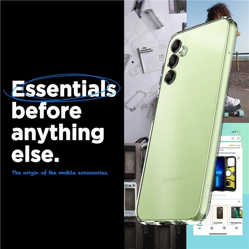 Spigen Liquid Crystal dėklas skirtas Samsung Galaxy A14 5G (NA), spalva - Crystal Clear