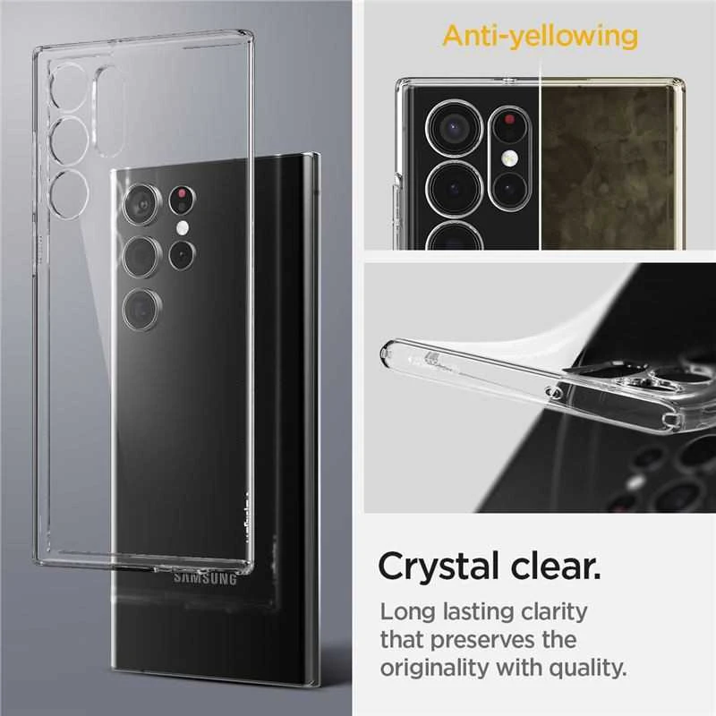 Dėklas SPIGEN LIQUID CRYSTAL SAMSUNG S22 ULTRA CLEA