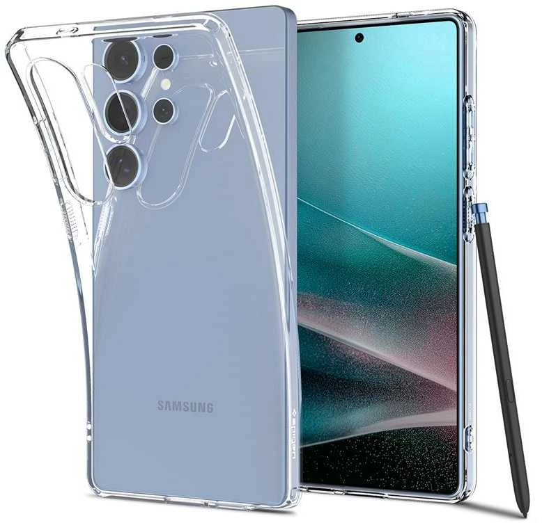 Spigen skystųjų kristalų dėklas „Samsung Galaxy S25 Ultra“ – skaidrus