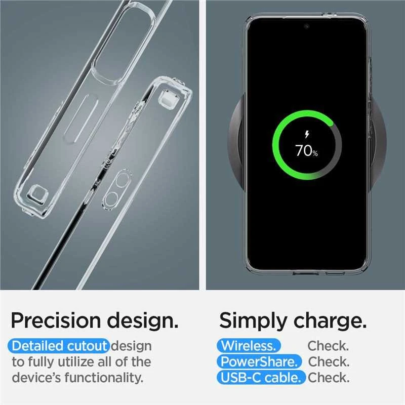Dėklas SPIGEN LIQUID CRYSTAL GALAXY S24 CRYSTAL CLEAR