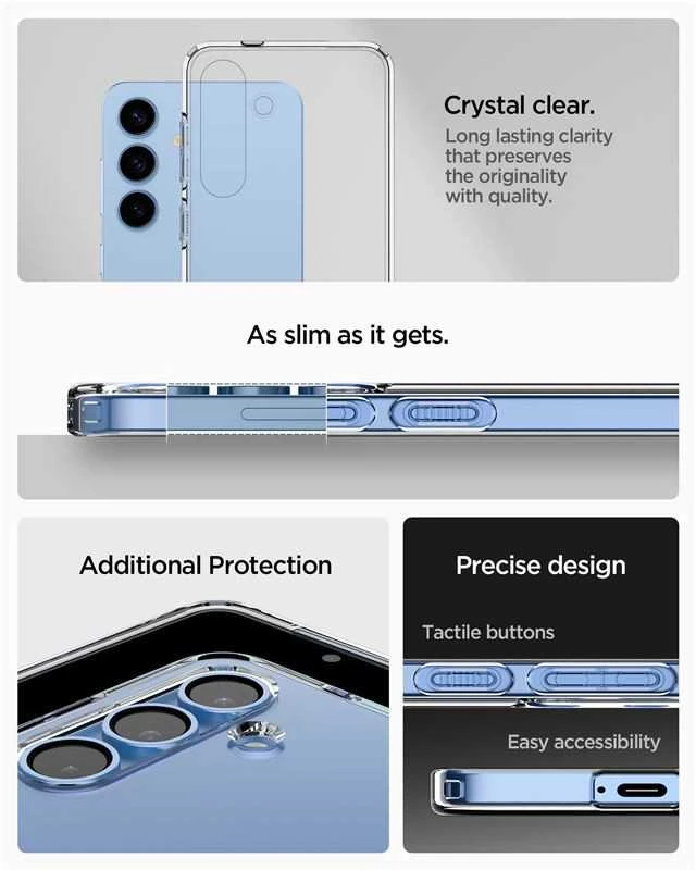 Spigen Liquid Crystal Samsung Galaxy S25 Plus – dėklas telefonui skaidrus