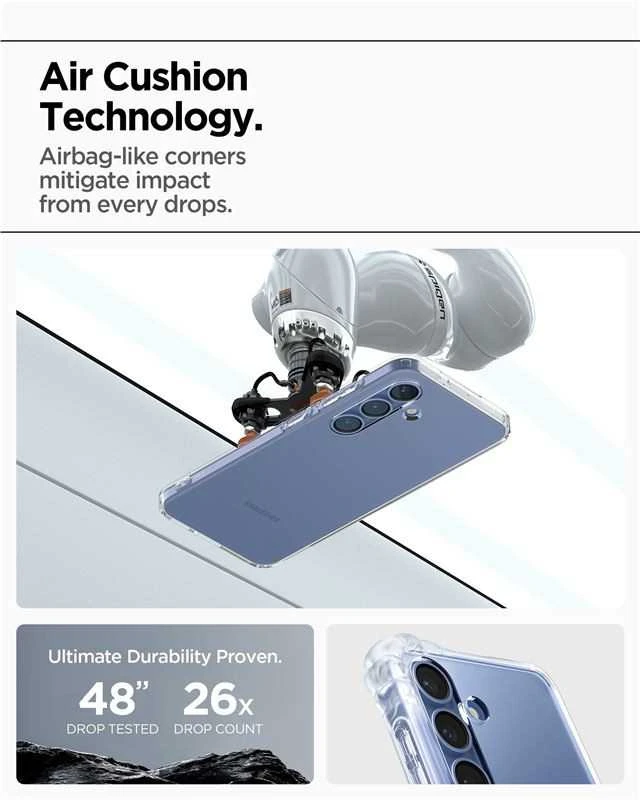 Spigen Liquid Crystal Samsung Galaxy S25 – dėklas telefonui skaidrus
