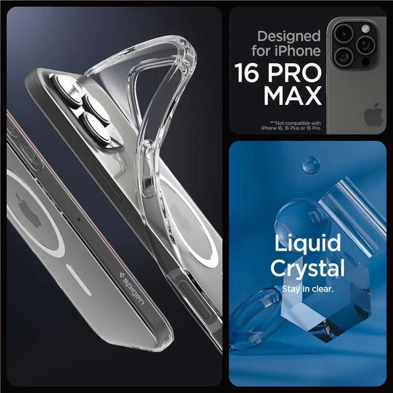 Spigen Liquid Crystal MagSafe Apple iPhone 16 Pro Max – dėklas telefonui skaidrus