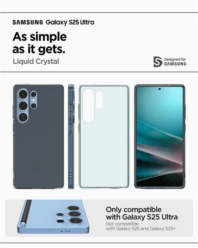 Spigen Liquid Crystal Samsung Galaxy S25 Ultra – Semi-dėklas telefonui skaidrus