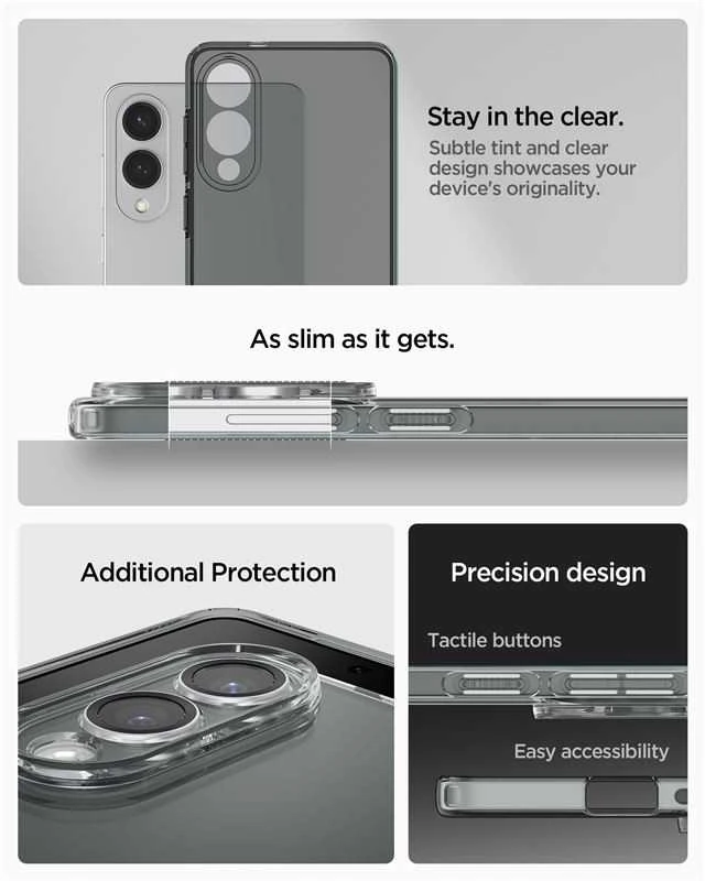 Spigen Liquid Crystal dėklas skirtas Samsung Galaxy S25 Edge – Semi-skaidrus