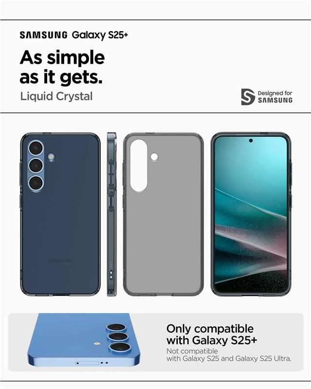 Spigen Liquid Crystal Samsung Galaxy S25 Plus – dėklas telefonui skaidrus