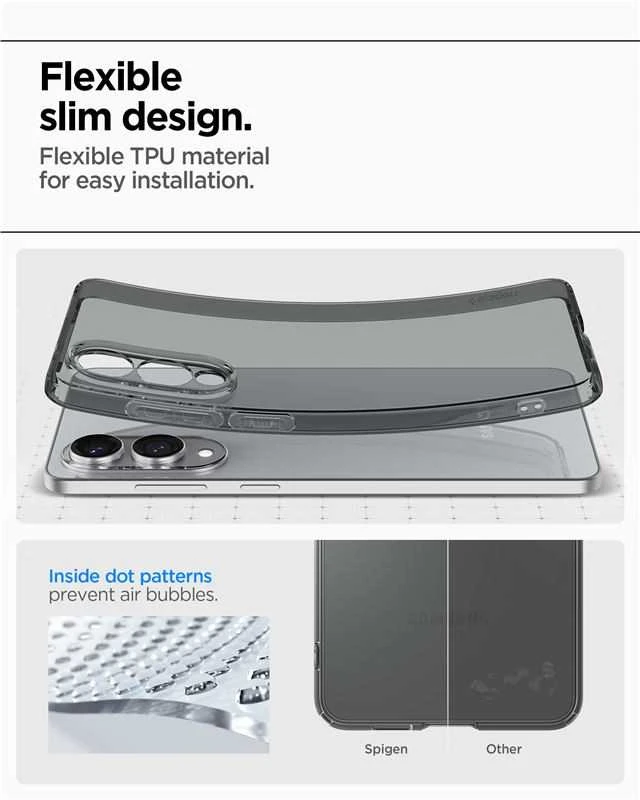Spigen Liquid Crystal dėklas skirtas Samsung Galaxy S25 Edge – Semi-skaidrus