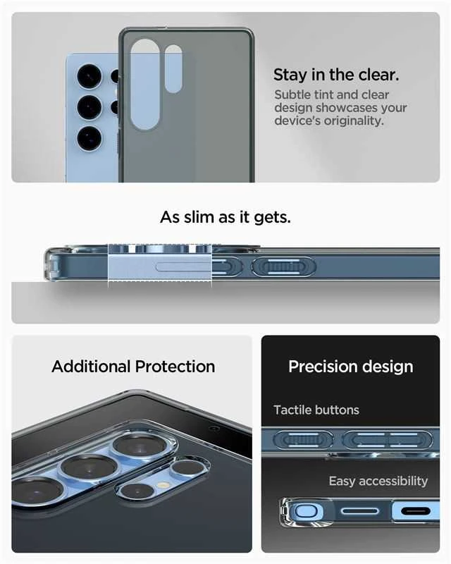 Spigen Liquid Crystal Samsung Galaxy S25 Ultra – Semi-dėklas telefonui skaidrus