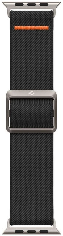 Spigen Fit Lite Ultra laikrodžio apyrankė 4 / 5 / 6 / 7 / 8 / 9 / SE / Ultra (42 / 44 / 45 / 49 mm) juodos spalvos