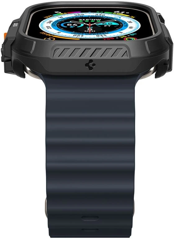 Spigen Lock Fit, juodas - Apple Watch Ultra 2/Ultra 49mm