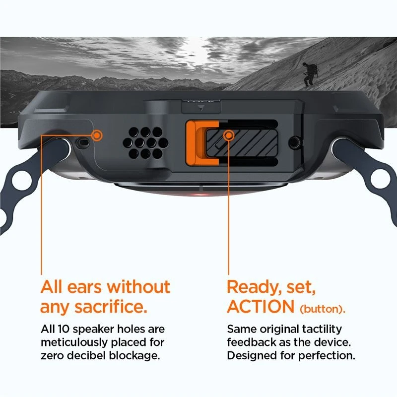 Spigen Lock Fit, juodas - Apple Watch Ultra 2/Ultra 49mm