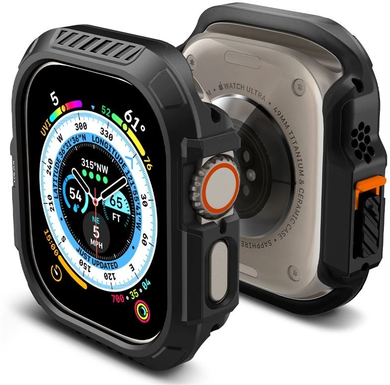 Spigen Lock Fit, juodas - Apple Watch Ultra 2/Ultra 49mm