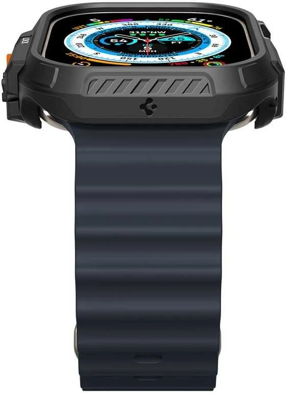 Spigen Lock Fit, juodas - Apple Watch Ultra 2/Ultra 49mm