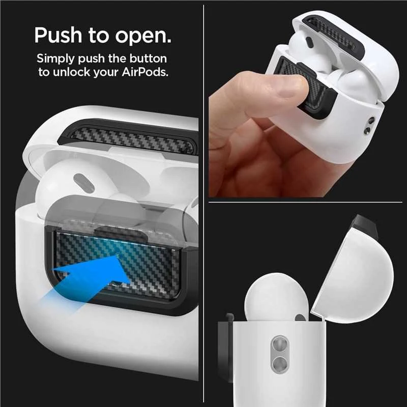 Spigen Lock Fit M, anglies - AirPods Pro (2-osios/1-osios kartos)