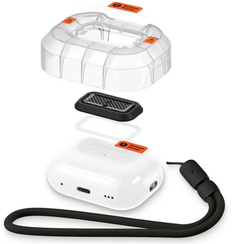 Spigen Lock Fit M, anglies - AirPods Pro (2-osios/1-osios kartos)