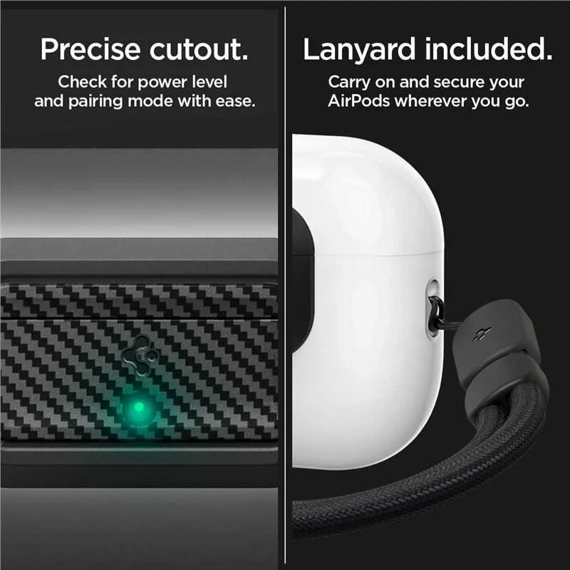 Spigen Lock Fit M, anglies - AirPods Pro (2-osios/1-osios kartos)