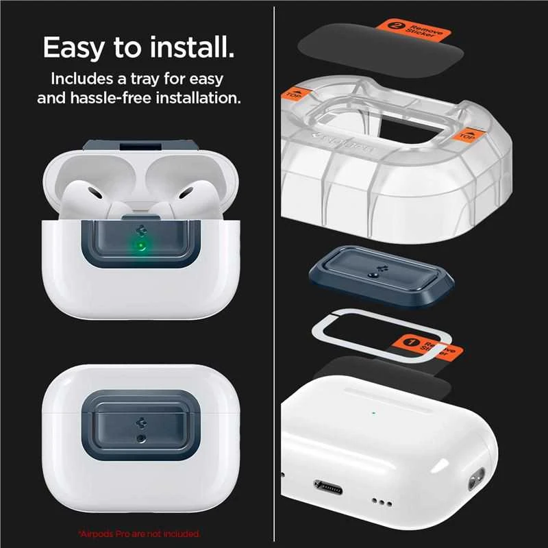 Spigen Lock Fit M, metalinis skalūnas - AirPods Pro (2-os/1-os kartos)