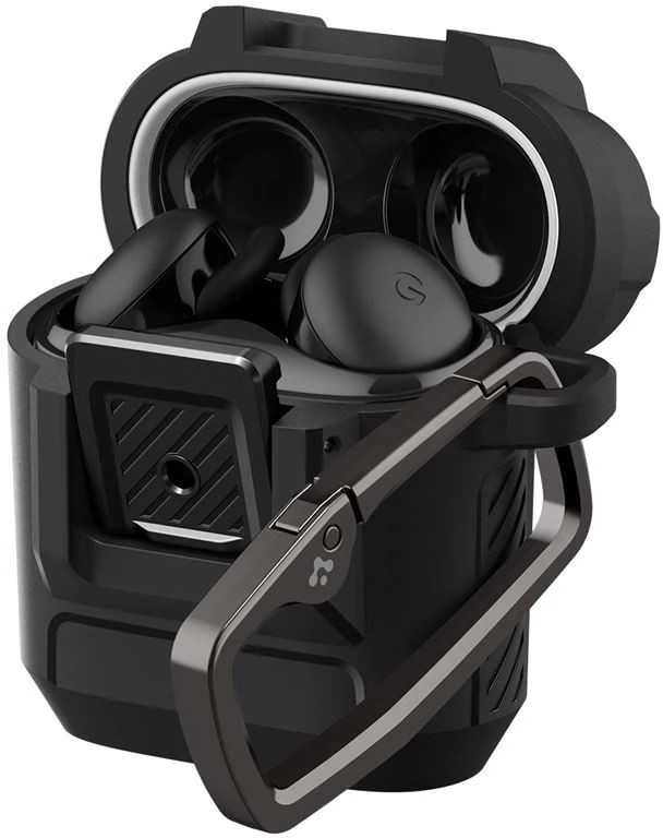 Spigen „Lock Fit“, matinės juodos spalvos – „Google Pixel Buds 2a“