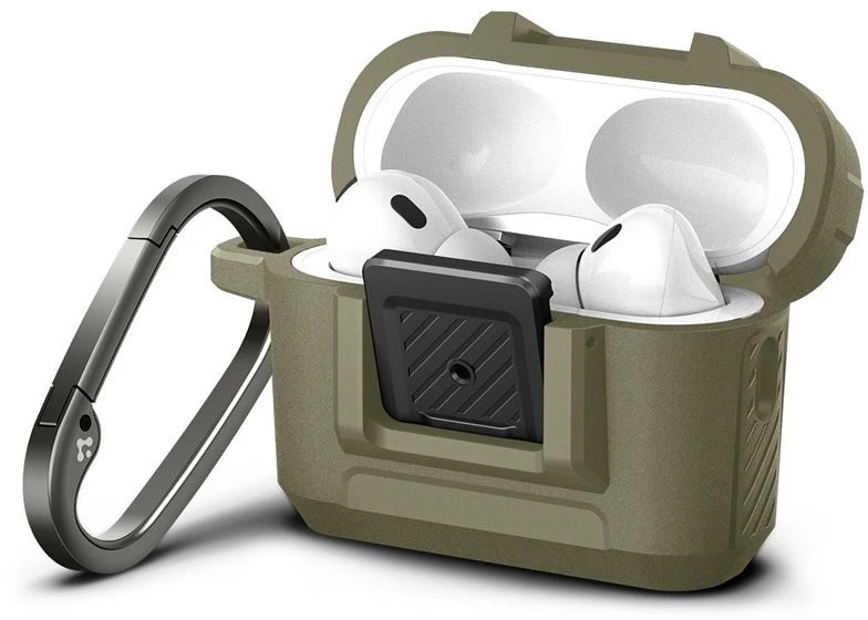 Dėklas Spigen Lock Fit, vintažinė chaki - AirPods Pro 2