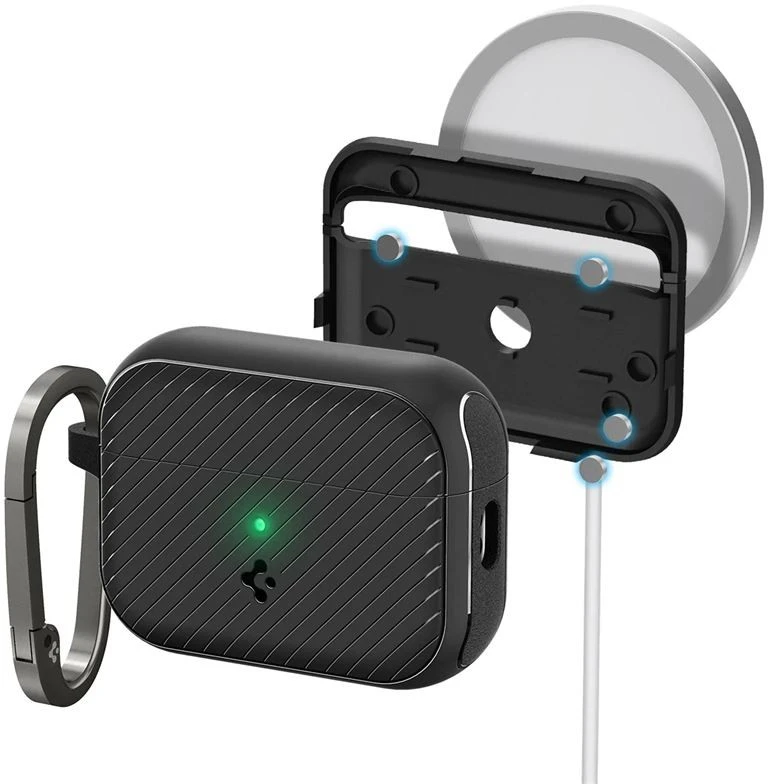 Spigen Mag Armor MagSafe, juodas - AirPods Pro 2