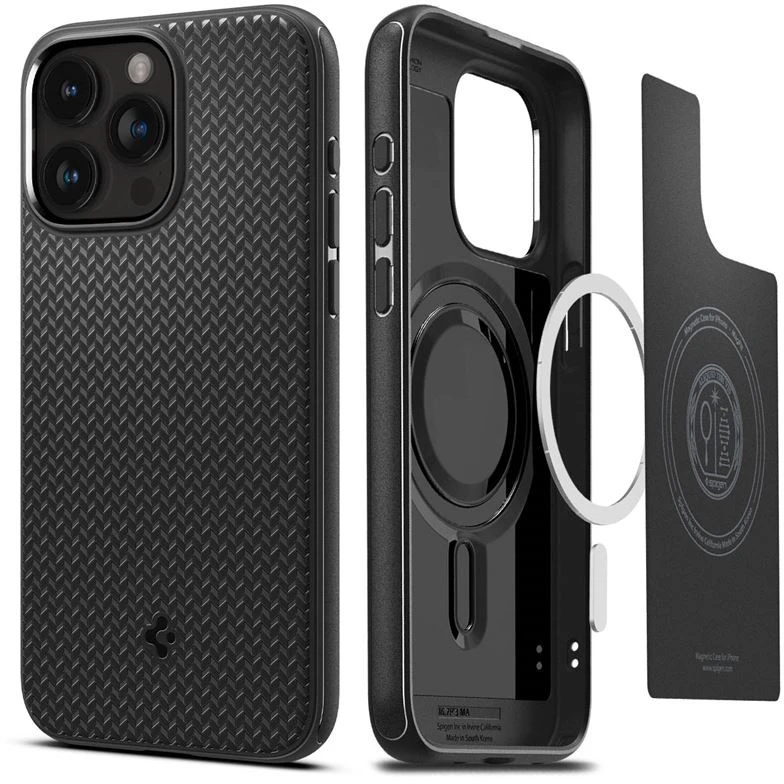 Spigen Mag Armor (MagFit) dėklas skirtas Apple iPhone 15 Pro Max, spalva - Matte Black