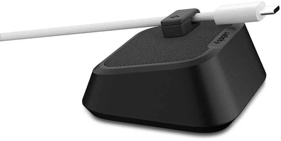 Spigen Magnetinis kabelių laikiklis, juodas