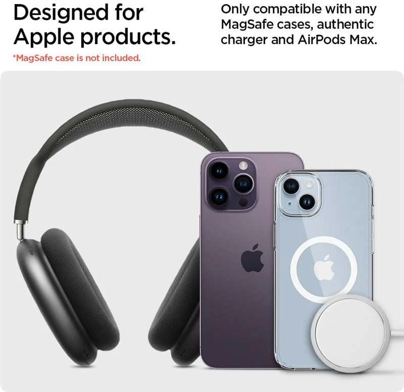 Spigen MagSafe Charger Stand laikiklis AirPods Max ausinėms (juodas)