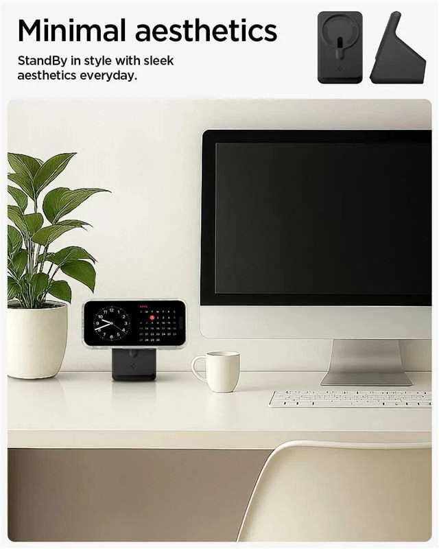 Įkroviklis Spigen MagSafe Charger Stand S, juodas