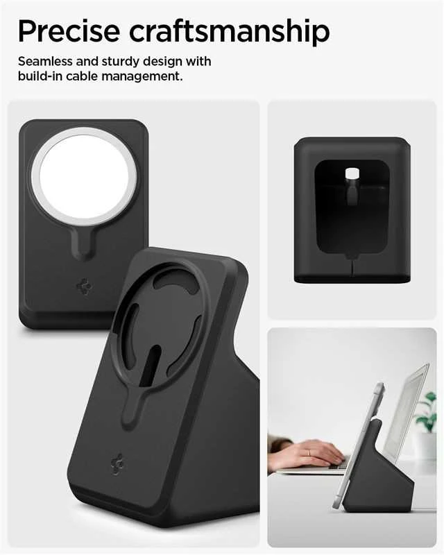 Įkroviklis Spigen MagSafe Charger Stand S, juodas