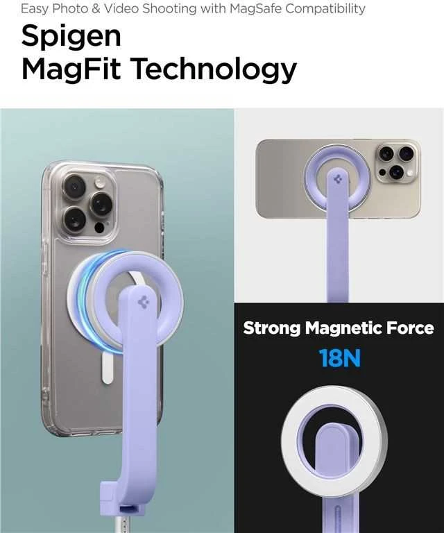 Spigen MagSafe Tripod Selfie Stick, lavender