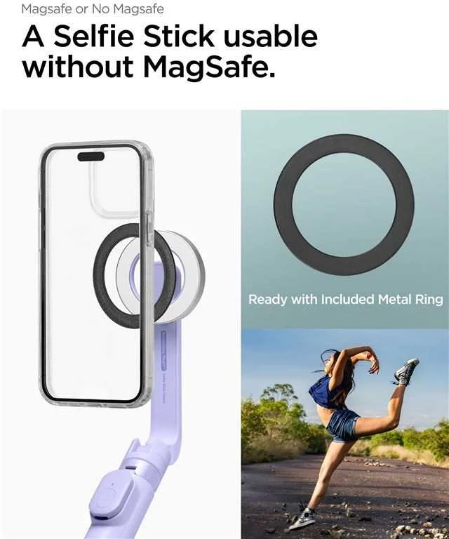 Spigen MagSafe Tripod Selfie Stick, lavender
