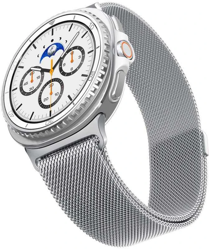 Spigen Metalinis dėklas, sidabrinis - „Samsung“ „Samsung Galaxy Watch 8“ (40/44/46 mm)