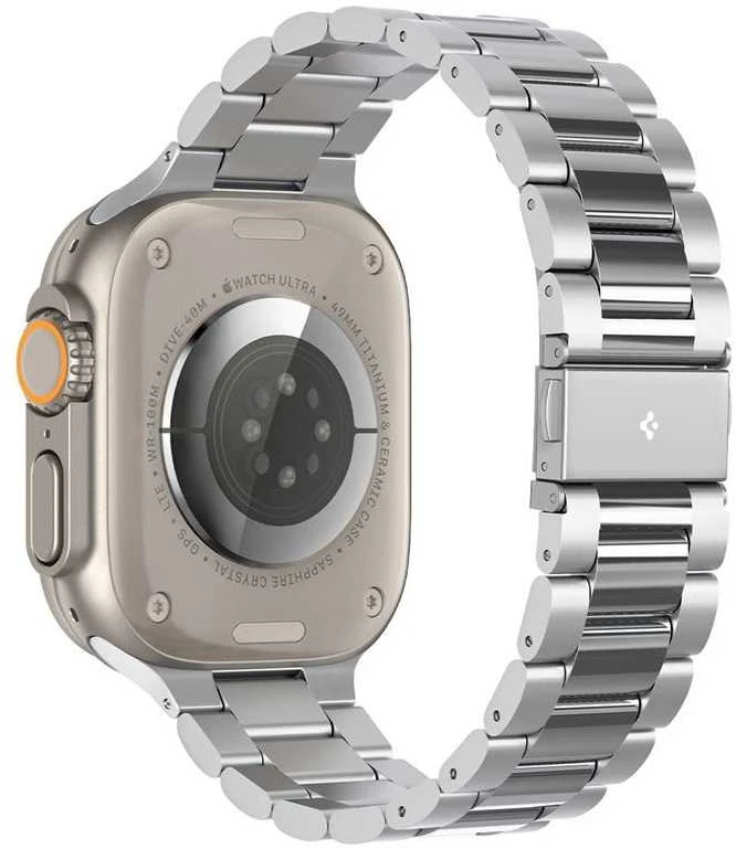 Spigen Modern Fit 316L Band, sidabrinis - Apple Watch 49mm/46mm/45mm/44mm/42mm
