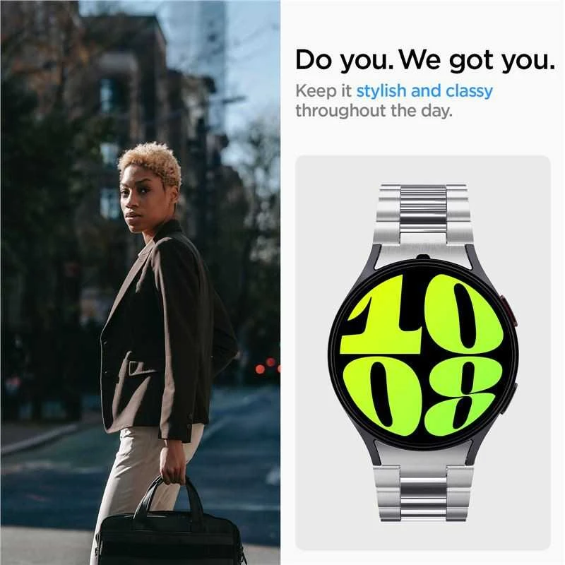 Spigen Modern Fit 316L, sidabrinis - Samsung Galaxy Watch7 44/40 mm