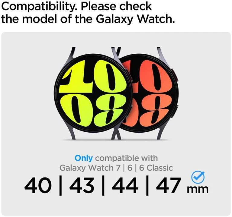 Spigen Modern Fit 316L, sidabrinis - Samsung Galaxy Watch7 44/40 mm